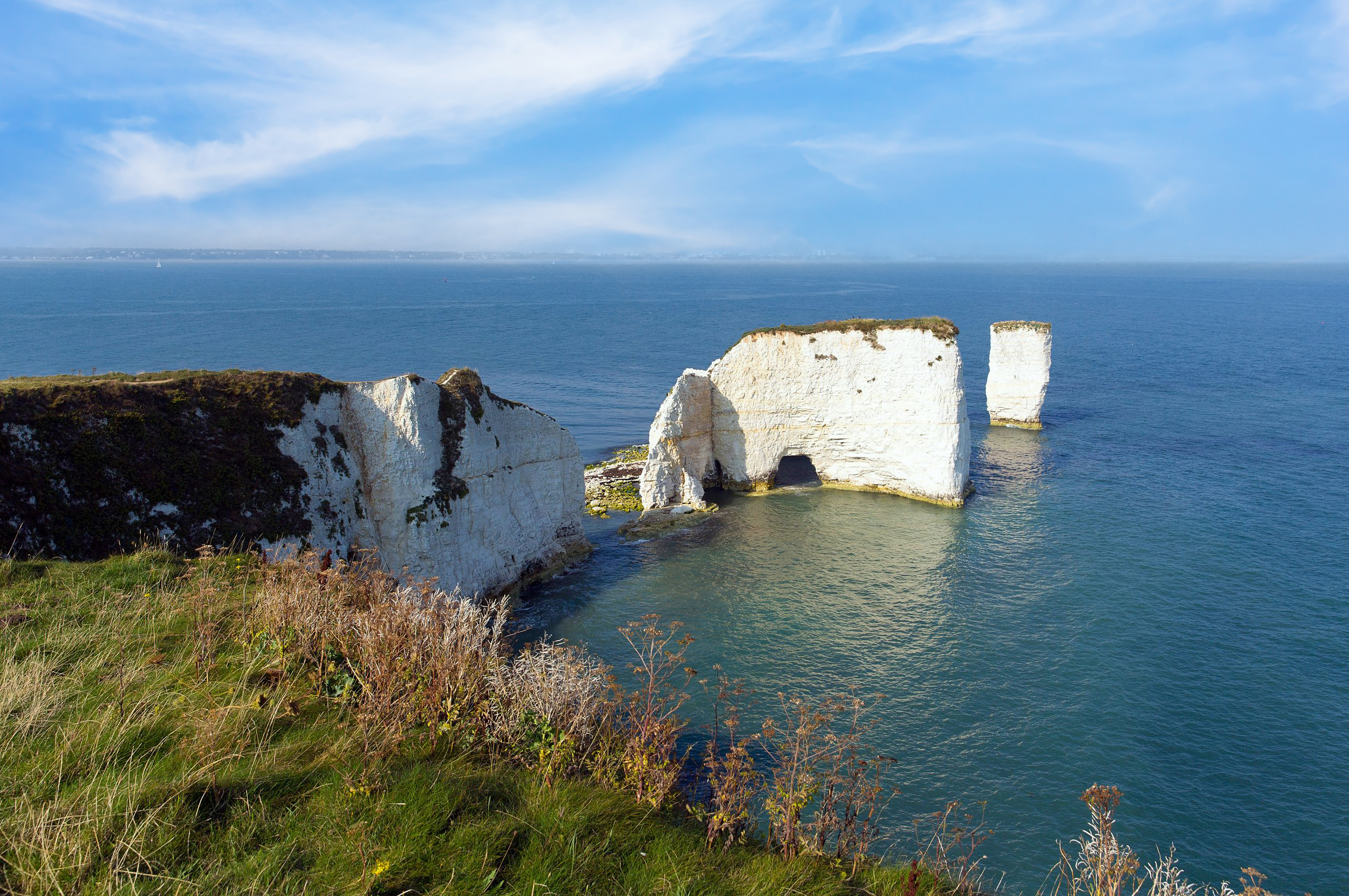 Old Harry Rocks chalk stacks east of Studland near Swanage copy Old Harry Rocks