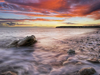Sunset Over Beer Head, Jurassic Coast World Herita... Sunset Over Beer Head, Jurassic Coast World Herita...