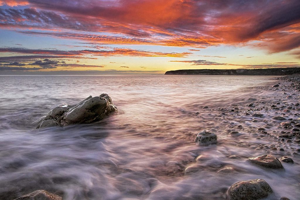 Sunset Over Beer Head, Jurassic Coast World Herita... Sunset Over Beer Head, Jurassic Coast World Herita...