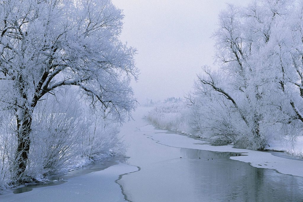 Winter over the River Kennet Winter over the River Kennet